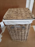 Argos Home Willow Laundry Basket Grey Wicker Frame Fully Assemble 56x35x35cm
