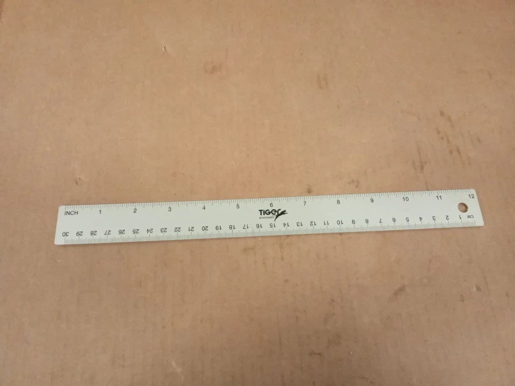 Heavy Duty Stainless Steel Ruler 12in 30cm Metal Kit Perfect Straight Edge