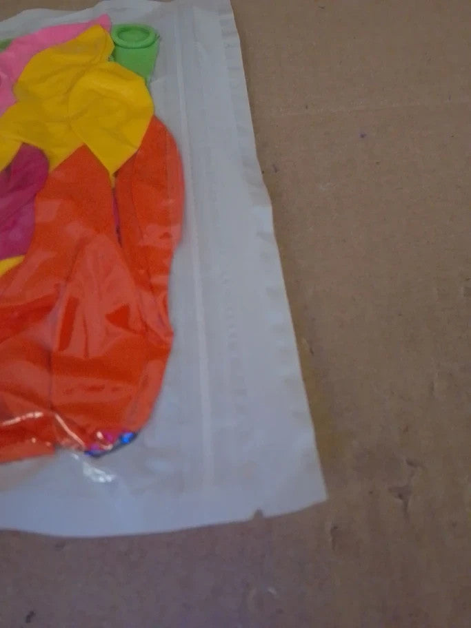 Tropical Fruit Balloon Arch Kit Hot Pink Orange Yellow Green Garland Foil New