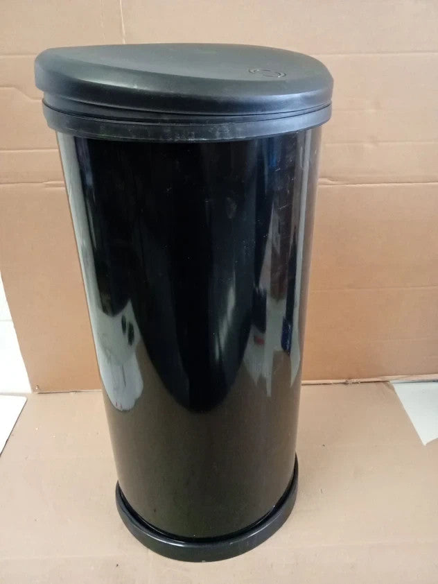 Curver 40Litre Deco Bin Touch Top Kitchen Made From Resin Black 67x34x29cm