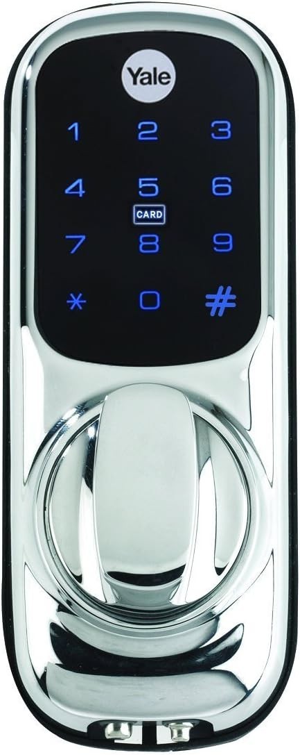 Yale Keyless Connected No Module Chrome Lockcase Alarm 8x6.5x15cm New