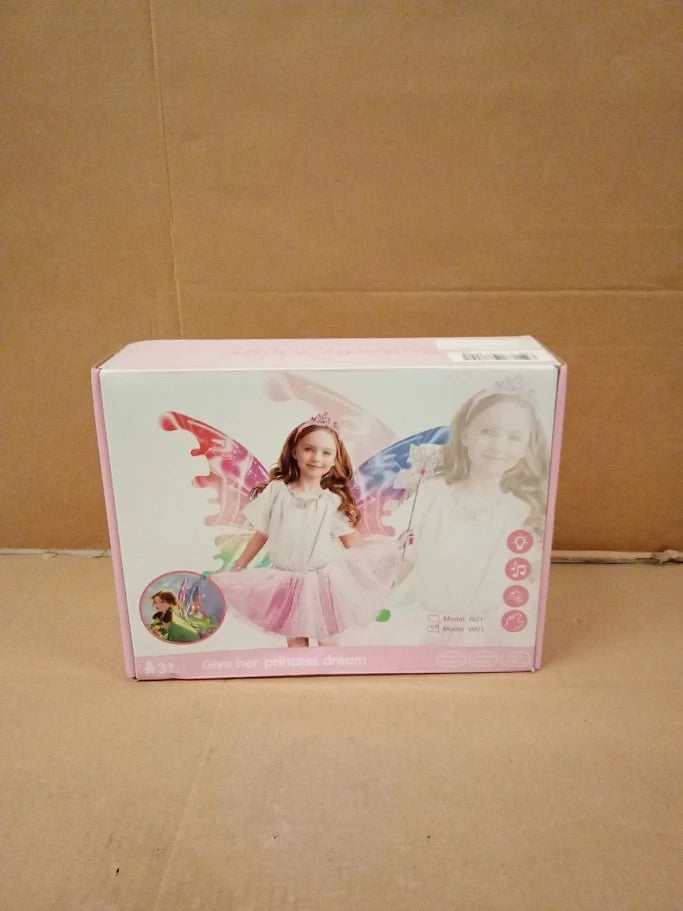 Maysida Electric Fairy Wings Girls Light Up Moving Butterfly LED Lights 3+ New