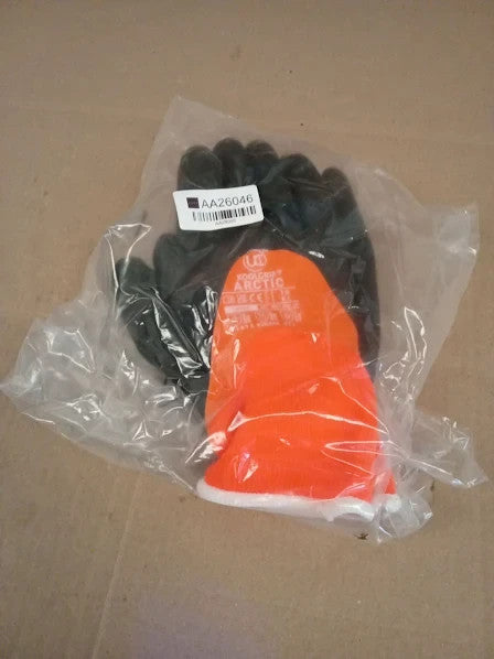 Uci Koolgrip Arctic Thermal Dual Latex Waterproof Grip Gloves Orange 10/XL New