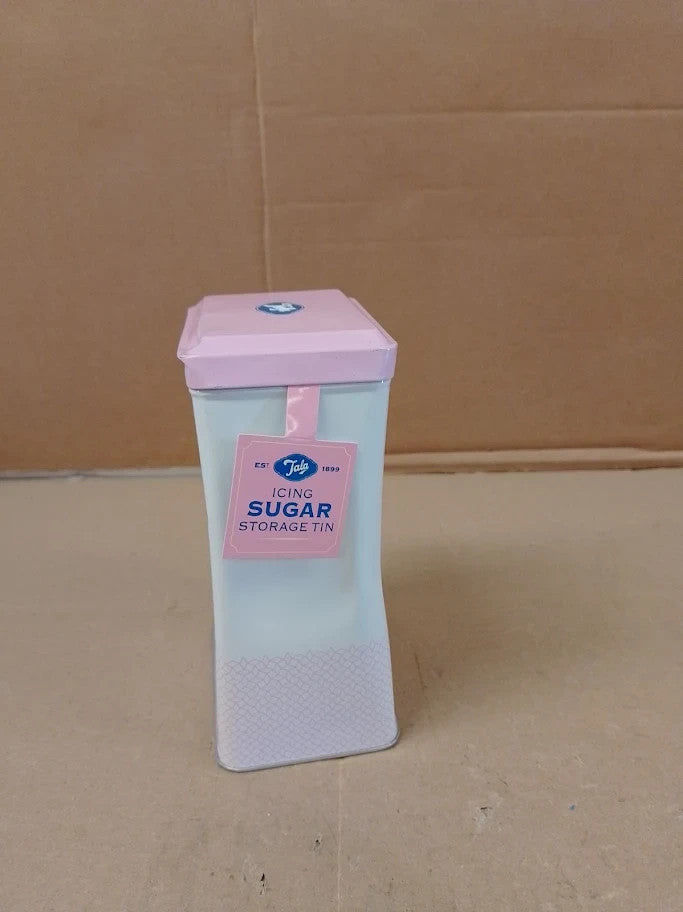 Tala Originals Metal Pink Cream Nostalgic Design Storage Tin Holds Full Bag