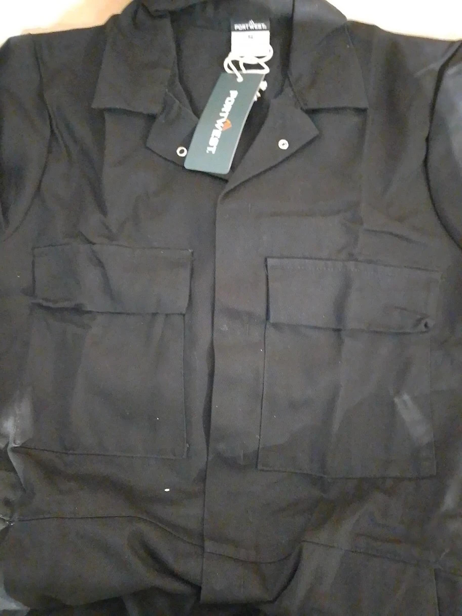Portwest S998 Mens Euro Work Coverall Cotton Boiler Suit Breathable Small