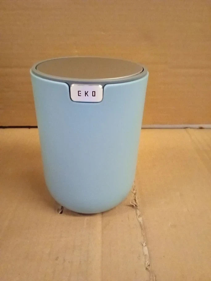 Eko Fandy Table Bin 1.5L Mini Desk Rubbish With Swing Top Lid Blue New
