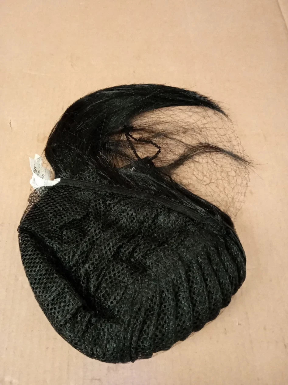 Smiffys Rock Diva Wig Black Long Mullet 1980's Fancy Dress Adult Dress Up