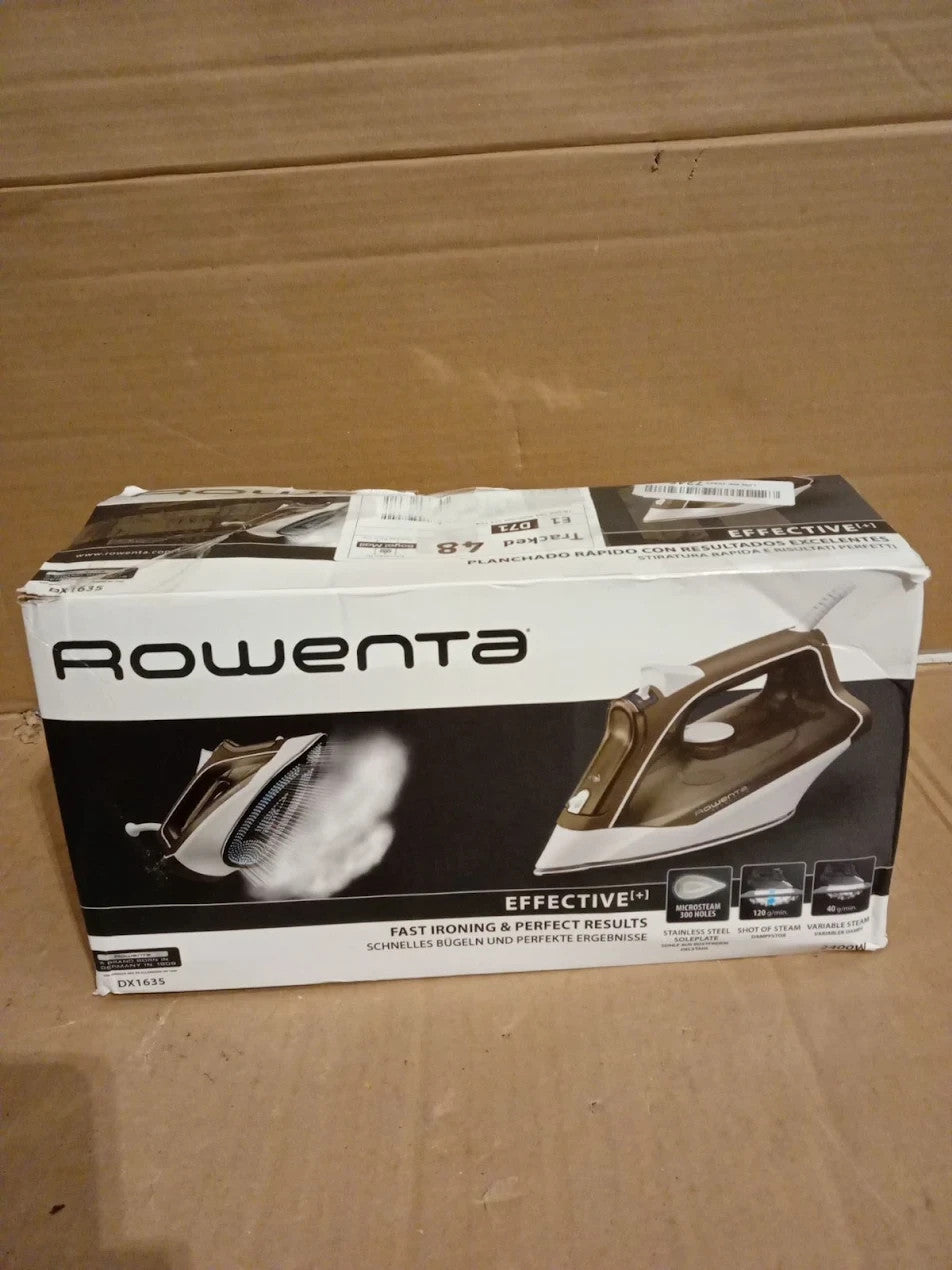 Rowenta DX1635 Effective Steam Iron 2400W Steam Boost 120g/min Continuous
