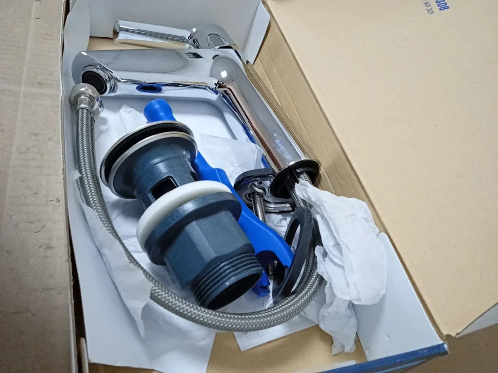 Grohe Quickfix Start Wash Basin Mixer Tap Click Clack Push Waste Set New