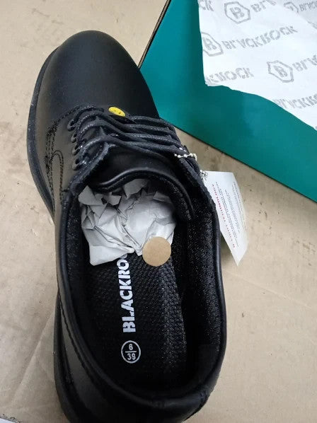 Blackrock ESD Oxford Smart Safety Shoes Composite Black Metal Free UK 6 New