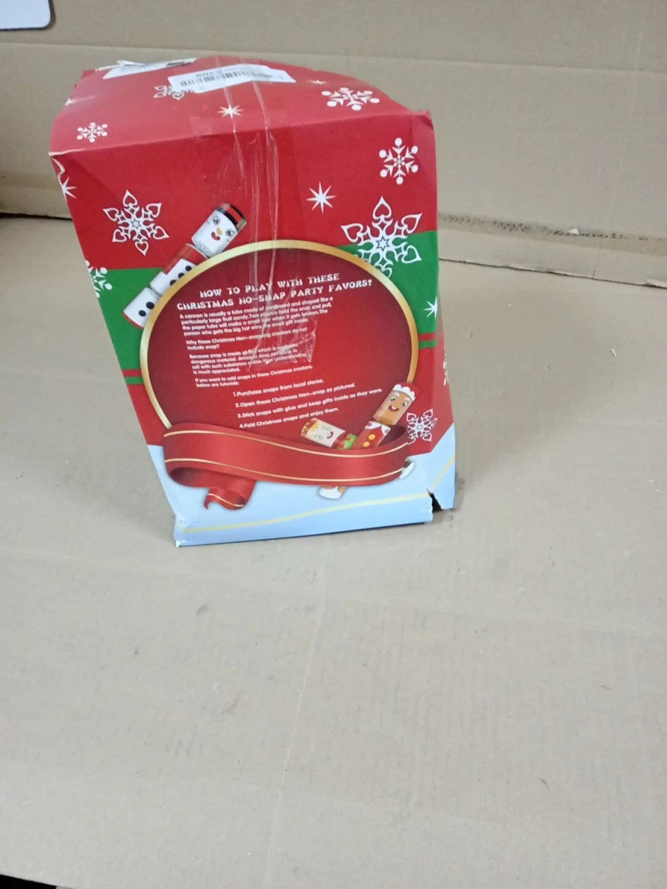 ZALAON Christmas Kit 12 Pieces Toy Box Cracker Xmas Tree Party Supplies