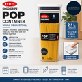 Oxo Good Grips Pop Container Small Square Tall 2.1 L 10.8x10.8x32cm