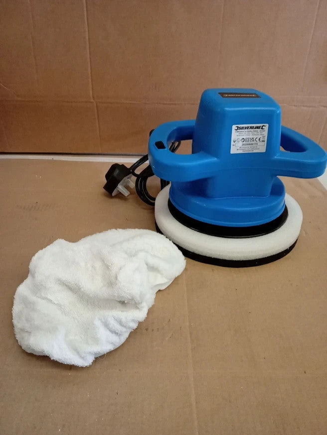 Silverline 110W Orbital Car Polisher Machine Buffing Pads Bonnets Detailing