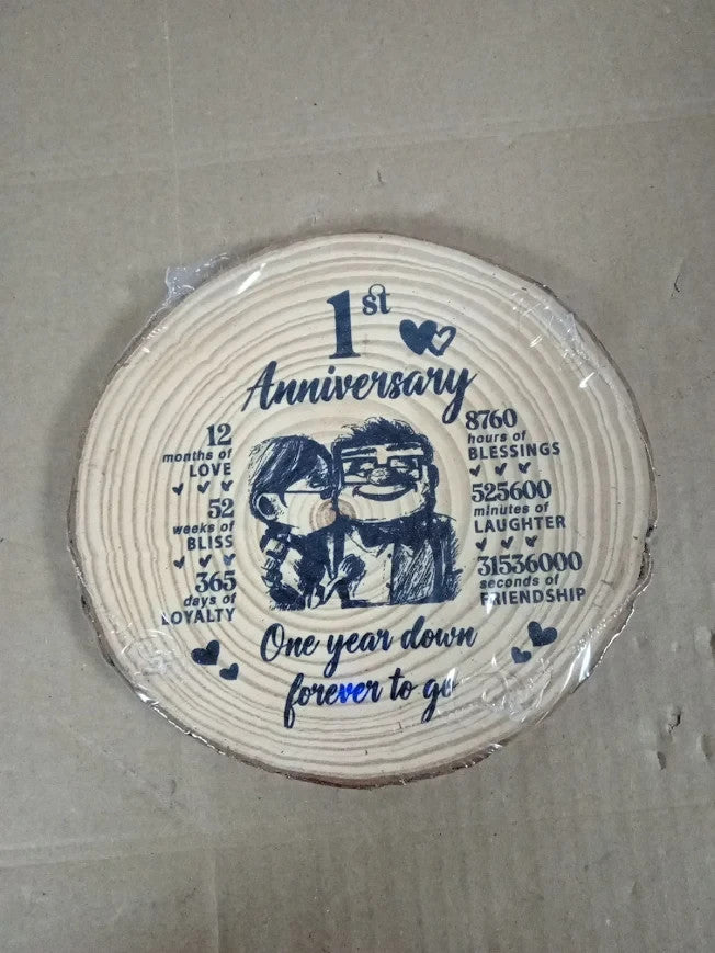 1st Anniversary Wedding Gifts Wife Girlfriend Her Couples Wooden Decoration New