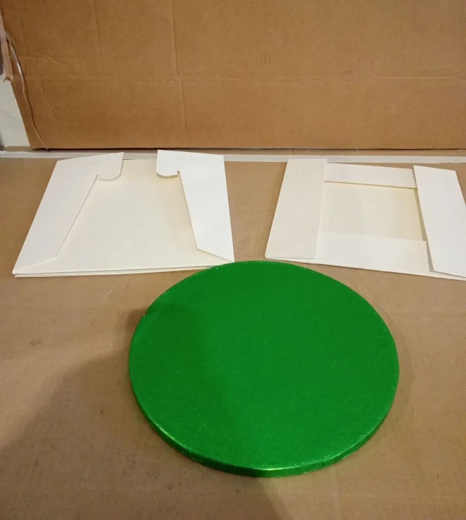Culpitt 10inch Cake Box Green Board Set Tall White Storage Transport Combo New