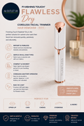Finishing Touch Flawless Dry Cordless Facial Trimmer Hair Remover White