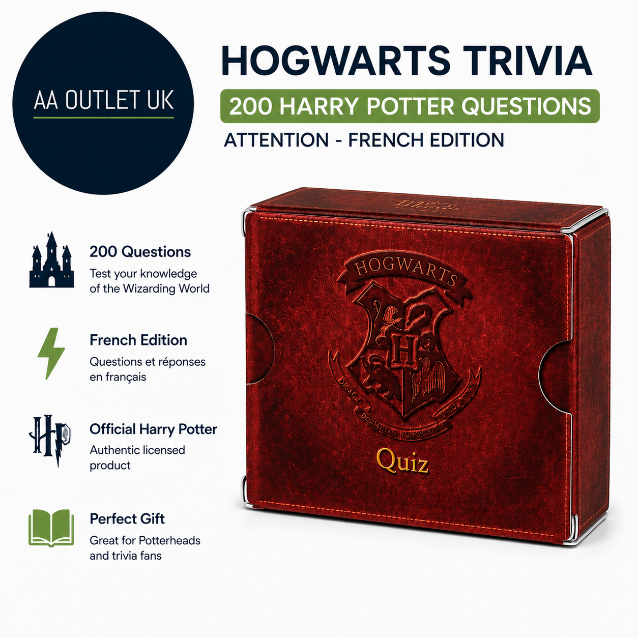 Paladone Hogwarts Trivia 200 Harry Potter Questions Attention French Edition 4+