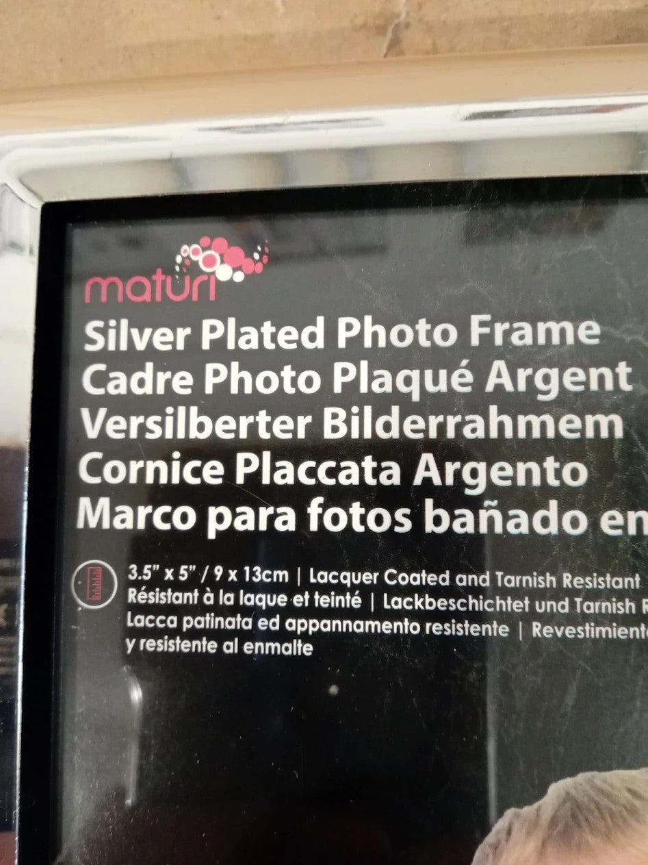 INOV8 Framing Tarnish Resistant Silver Plated Picture Frame Baby 1st Year