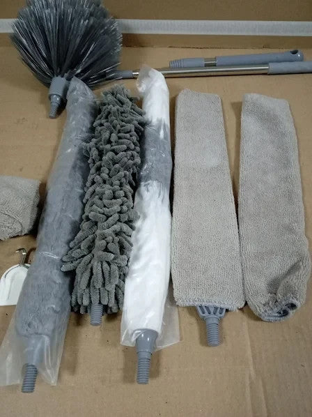 Wlich Feather Duster Extension Pole Reusable Bendable Washable 44x15cm New