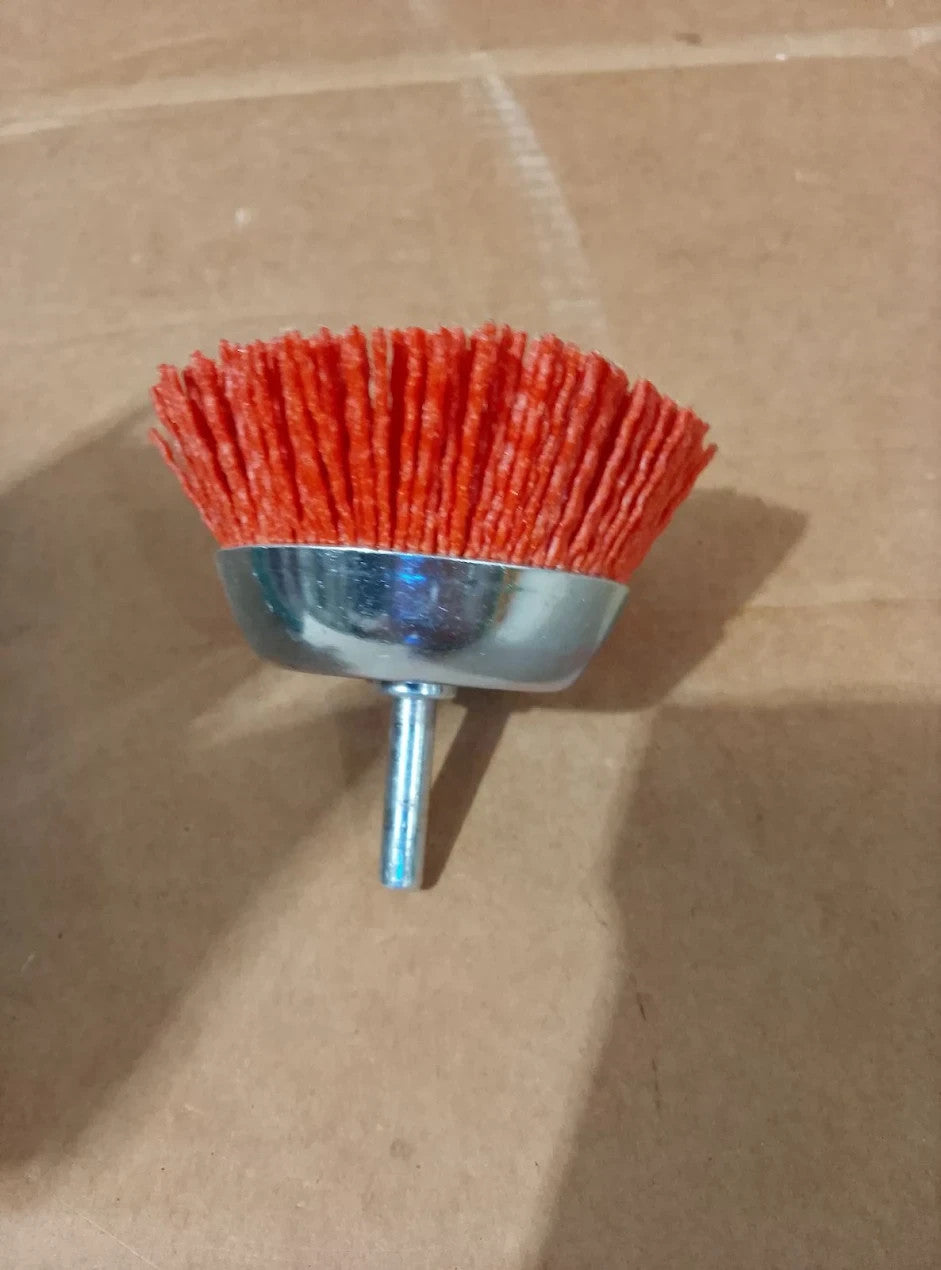 Wolfcraft Nylon Wire Brush Set 3 Pieces Aggressive 2741000 Red Silver