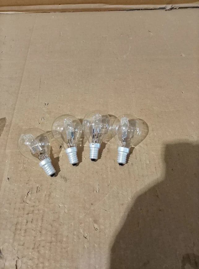 SCNNC G45 E14 Golf Ball Bulb 28W Dimmable AC 230V Warm White 2700K 4pc New