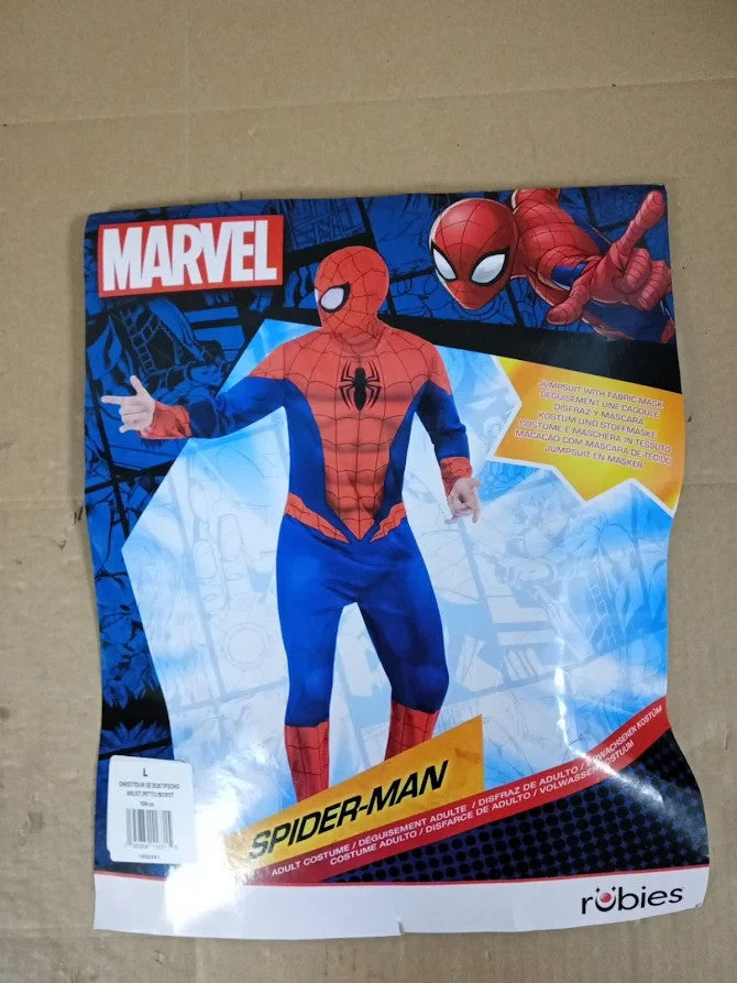 Rubies Official Spider-Man Adult Costume Size Large Halloween Fancy Dress New