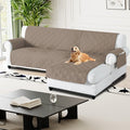 H.Versailtex 100% Waterproof Couch Covers Sectional 3 Seater Taupe New