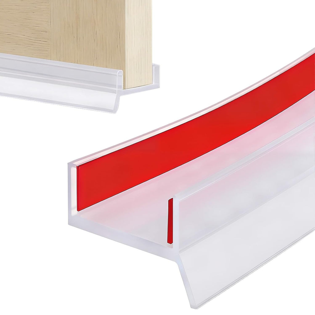 Transparent Flexible Door Edge Seal 5m 16.4ft Silicone Skirting Board Seal New