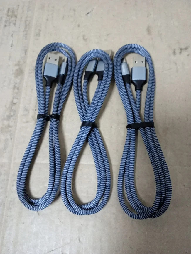 Raviad USB C Charger Cable 3pc 1m Type C Charger Cable Fast Charging Nylon New