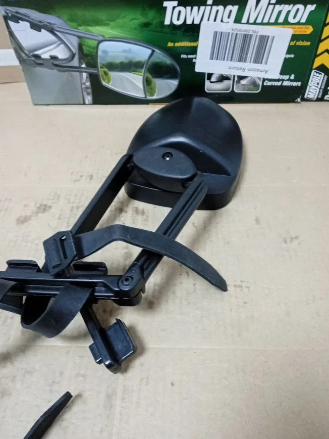 Maypole Deluxe Dual Glass Aero Shaped Extension Towing Mirror Universal Fit New