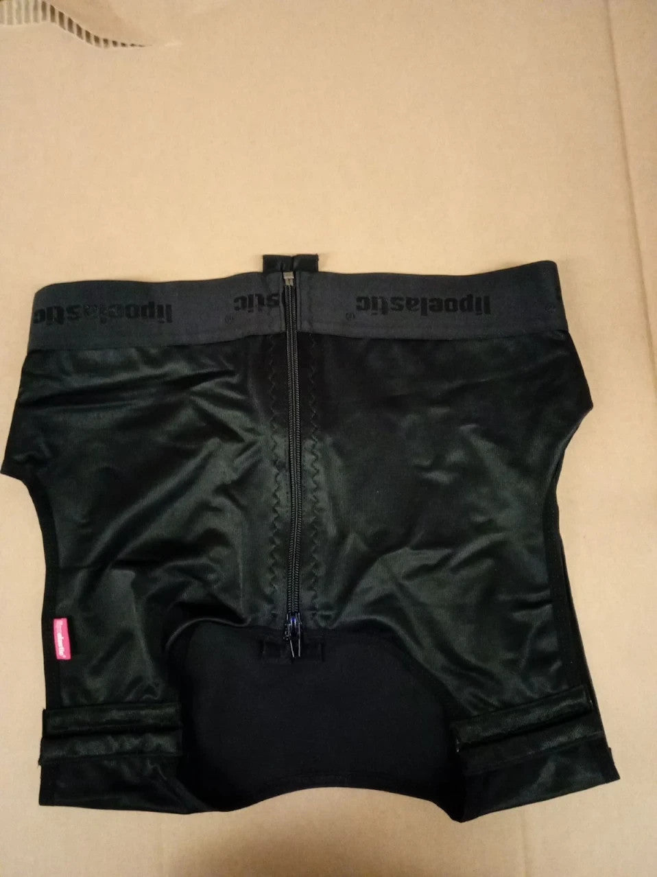 LIPOELASTIC MTmS Comfort Gynecomastia Compress Zipper Vest Medium Black