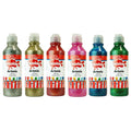 Ecola Artmix Glitter Ready Mix Poster Paint 6 Pack Sparkle Colours Art Craft New