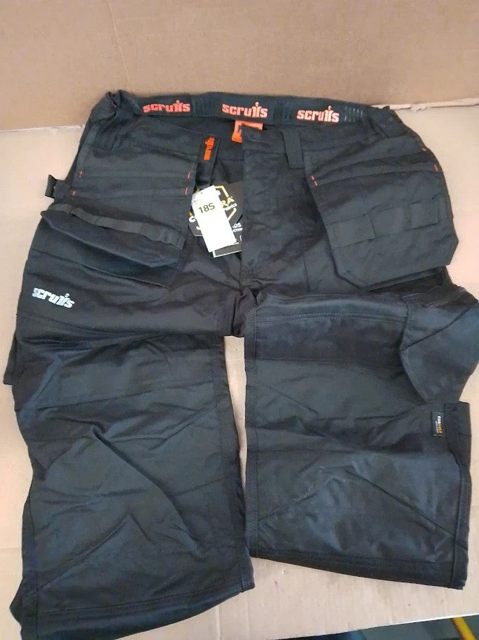 Scruffs Women Trade Flex Holster Trouser Durable Black Size 18S T55261 New