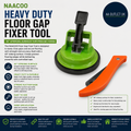 Naaoo Heavy Duty Floor Gap Fixer Tool 45° Striking Surface 3.88inches Green
