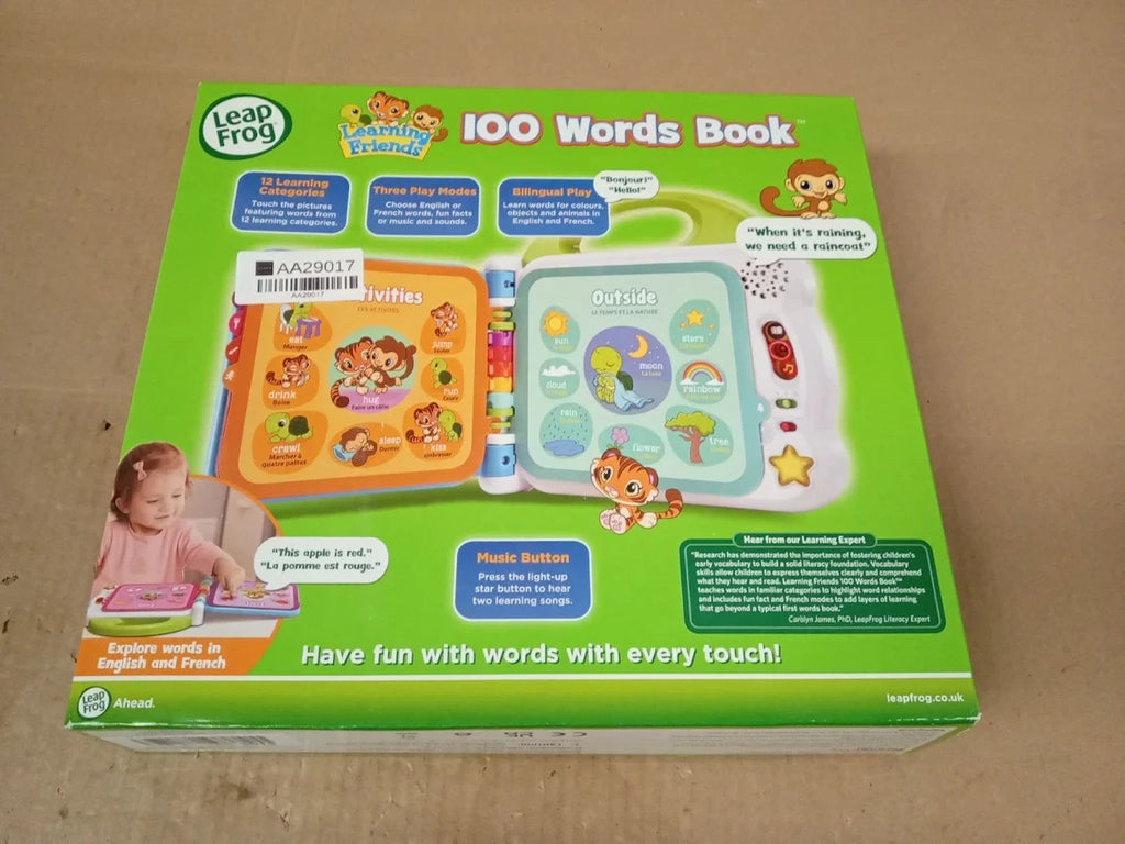 LeapFrog 601503 Learning Friends 100 Words Baby Book Educational Interactive 1+