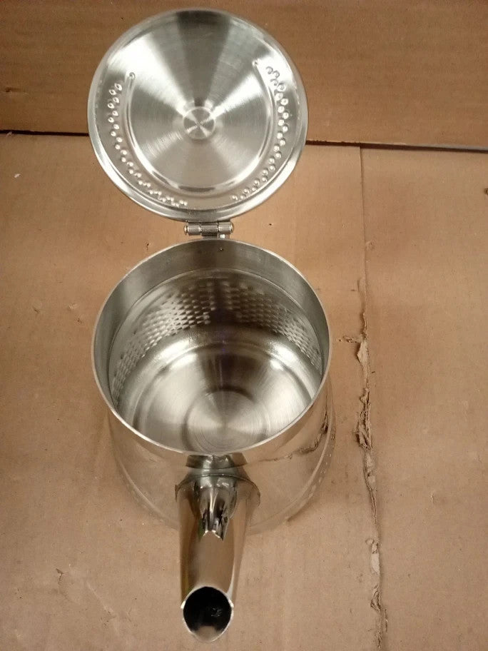 Cafe Ole AHT035 Tea Po, Stainless Steel 35oz 9.5x12.5x21.5cm Silver New