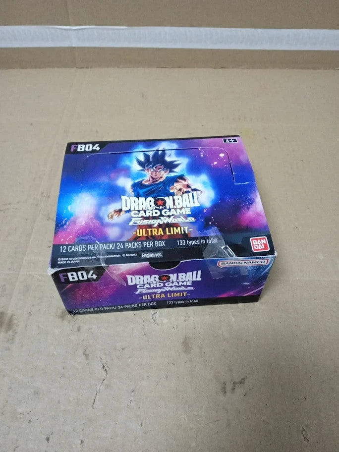 Dragon Ball Super Fusion World FW04 TCG FB04 Ultra Limit Booster Box Used
