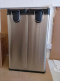 Habitat 55L Twin Compartment Pedal Bin Steel 98cm Height Lid Open 72x46.8x38cm