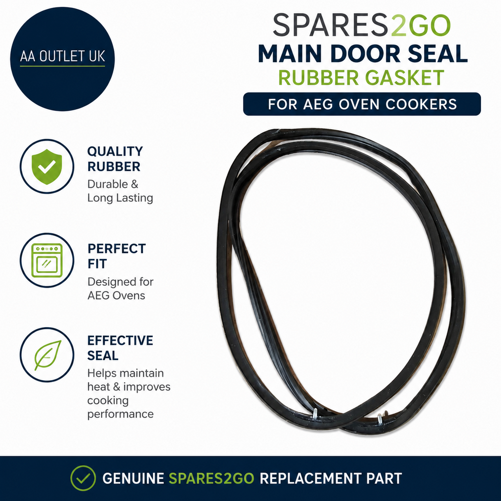 Spare2go Main Door Seal Rubber Gasket Compatible With AEG Oven Cookers