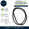 Spare2go Main Door Seal Rubber Gasket Compatible With AEG Oven Cookers