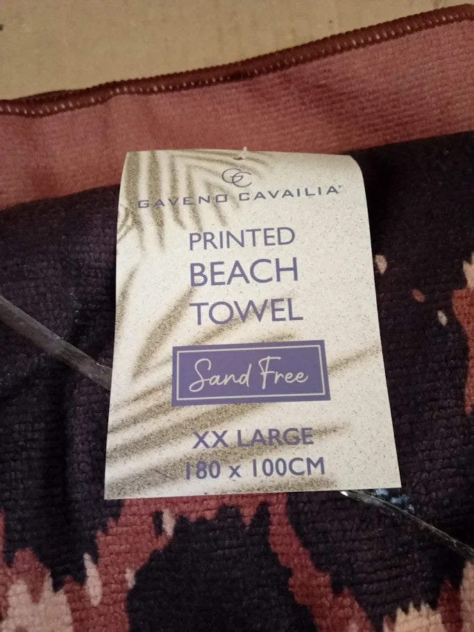 GC Gaveno Cavalia Extra Large Beach Towel Adults Quick Dry Microfibre 180x100cm