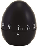 Chef Aid 60 Minute Egg Shaped Timer In A Black Colout 2.44x3.07x2.44in New
