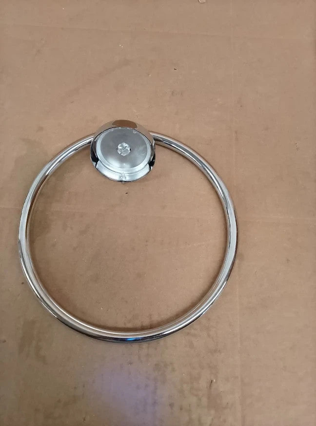 Habitat Wall Mounted Towel Ring Chrome BathroomHolder Quality Design Durable
