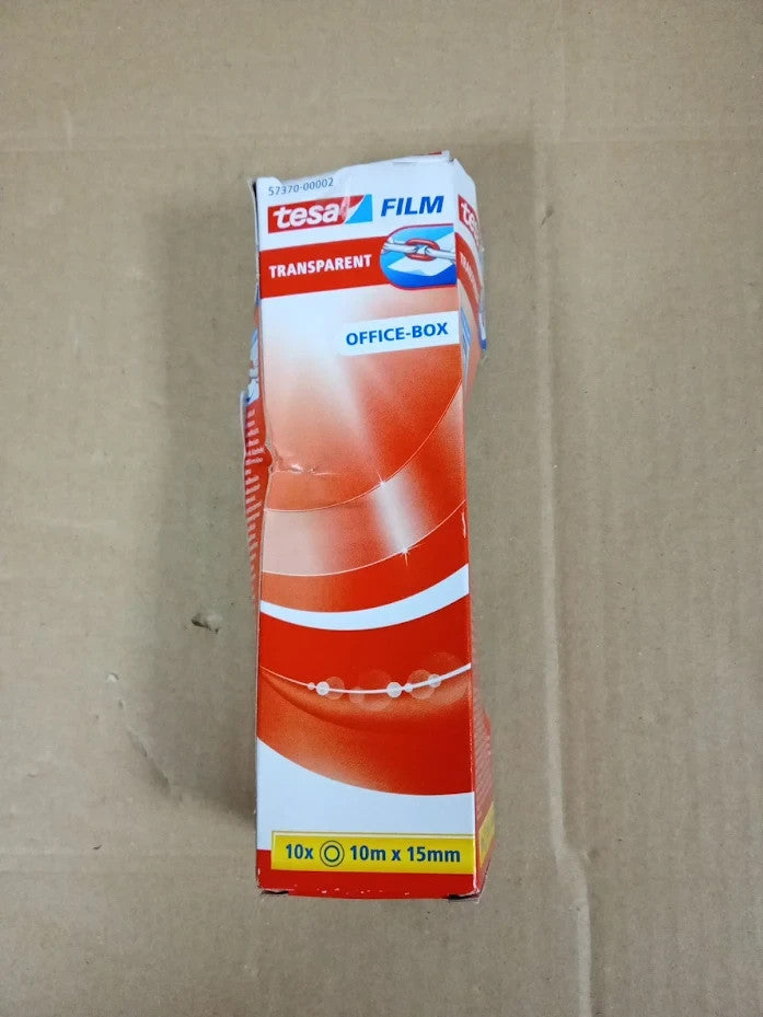 Tesafilm Transparent Self Adhesive Tape 10mx15mm Strong Adhesion 10 Pieces New