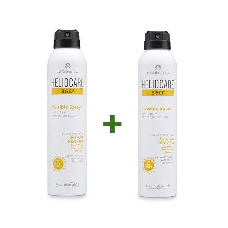 Heliocare Invisible Spray 360 Spf50+ 2x 200ml Twin Pack