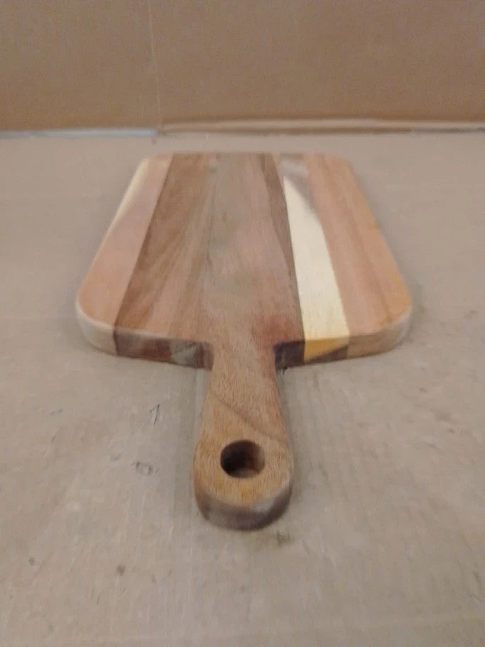 Cole Mason Barkway Small Chopping Board Handle Acacia Wood Double Sided New