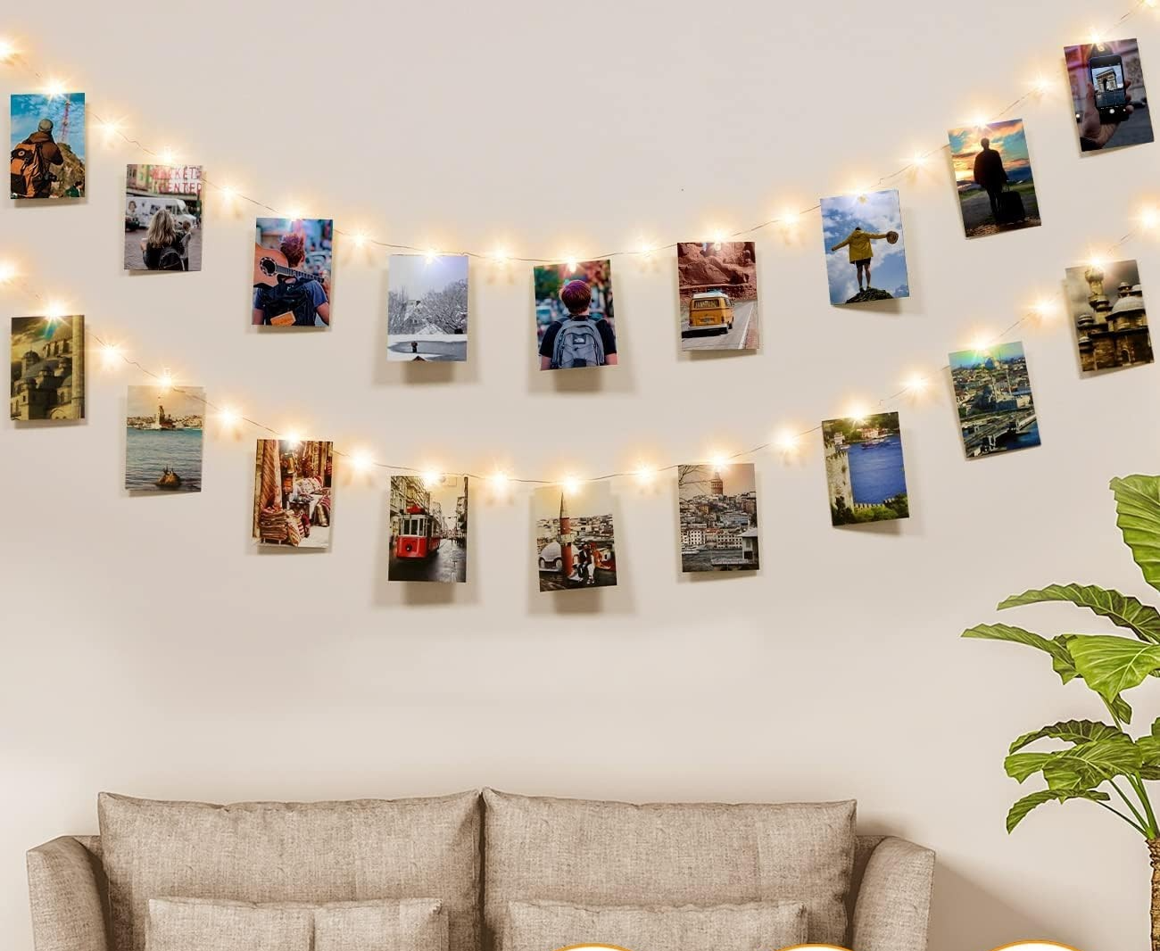 Kolpop Led Photo Clip String Lights 5M Photo Peg Fairy Indoor Wire Hanging New