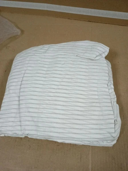 Furn Yard Hebden 100% Cotton Narrow Fitted Sheet Ultra Soft Stripe 2x1.8m New