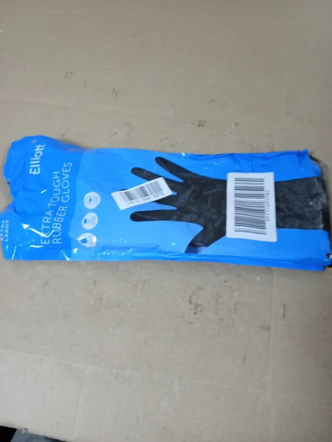 Elliott Heavy Duty Household Maintece Rubber Gloves Extra Large Black New