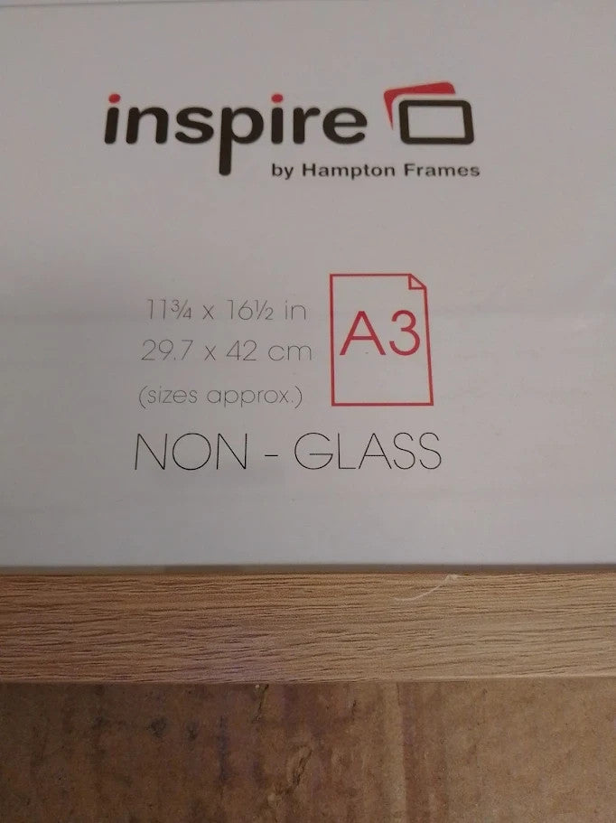 Hampton Frames Poster Sorbonne A3 Oak Effect 29.7x42cm Engineered Wood